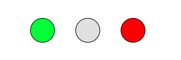 LED pattern: Network strength good, Autobaud is running