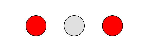 LED pattern: Network strength poor, RS485 device not found